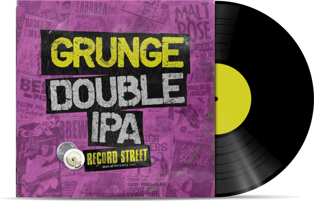 Grunge Double IPA Beer Cover Art