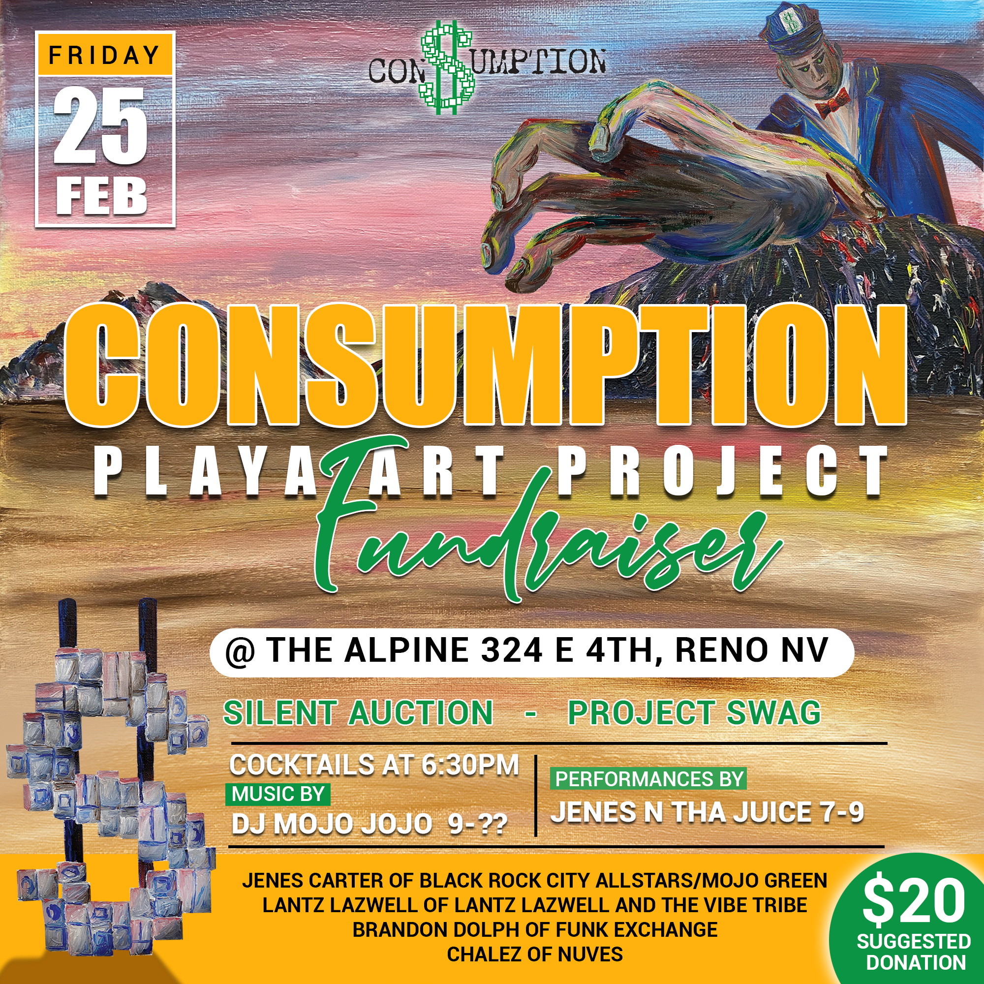 Consumption Playa Art Fundraiser